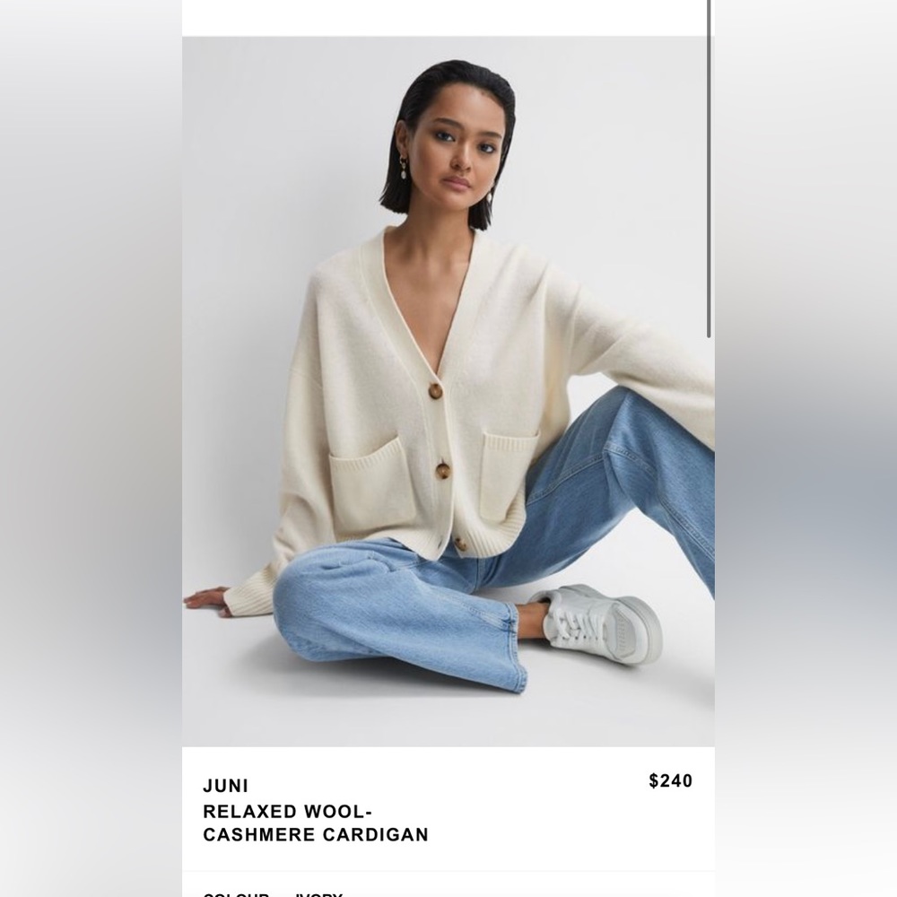 Reiss Juni wool-cashmere cardigan